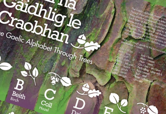 Gaelic alphabet poster