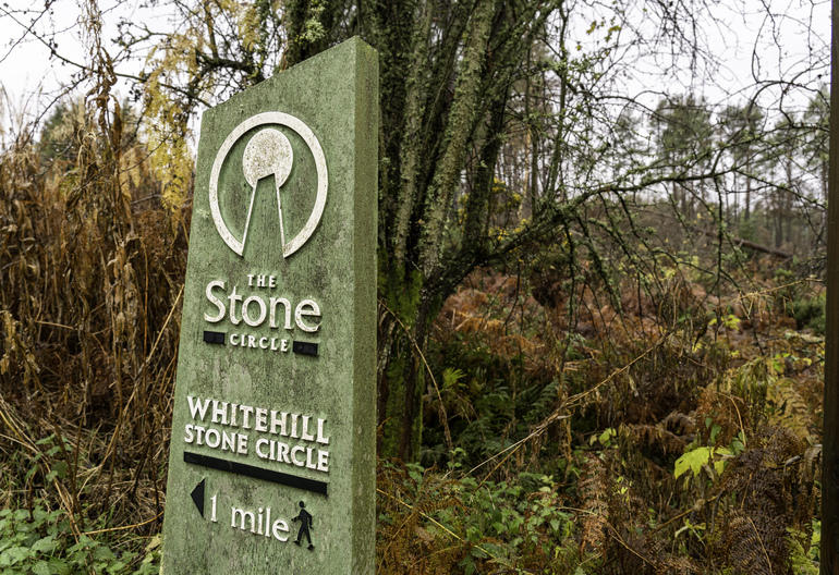A sign for the stone circle