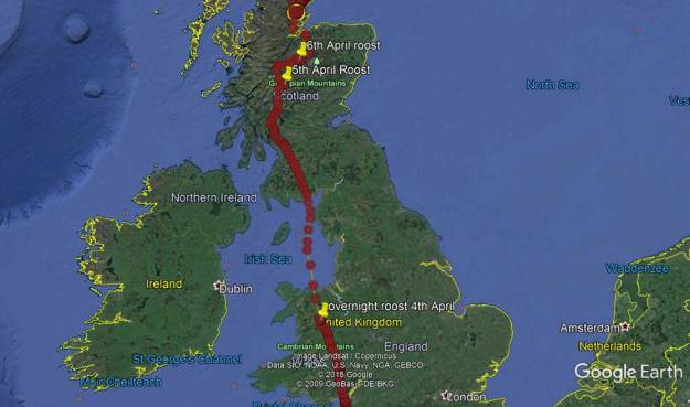 fk8s journey through the uk with stopovers marked