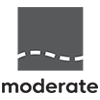 Moderate trail grade icon