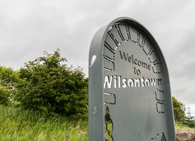 'Welcome to Wilsontown' sign