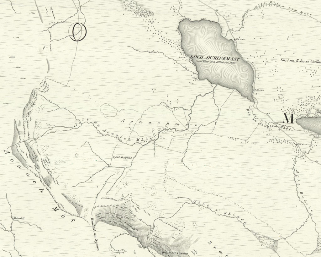 An old map of Aoineadh township
