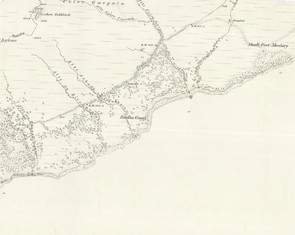 An old map of the Leitir Fura township.